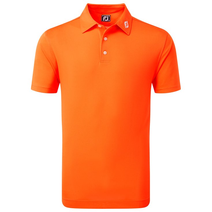 Footjoy Stretch Pique Solid Orange 