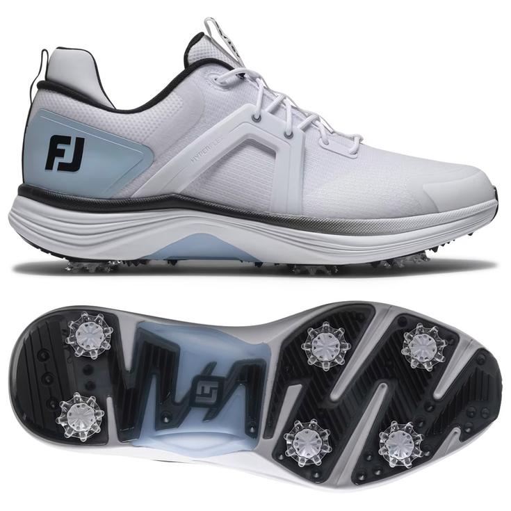 Footjoy Chaussures avec spikes Hyperflex White Blue Black Présentation