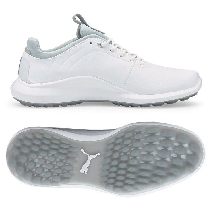 Puma Golf Schuhe ohne Spikes Ignite Pro White Silver High Rise Präsentation