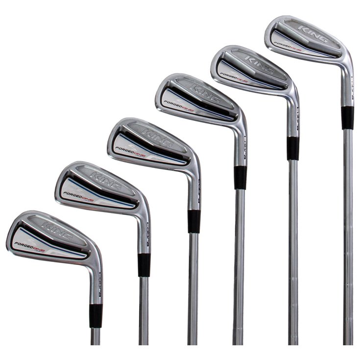 Cobra Eisensatz Occasion - King Forged One Length Irons 4 au 9 Acier Regular Präsentation