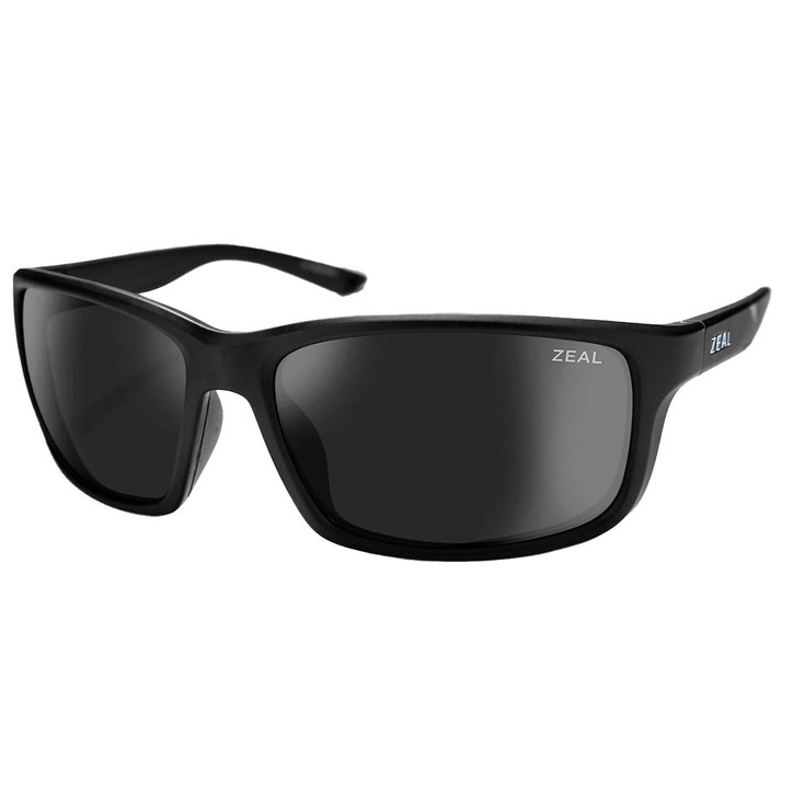 Zeal Sonnenbrille Confluence Matte Black Ellume Polarized Dark Grey Präsentation
