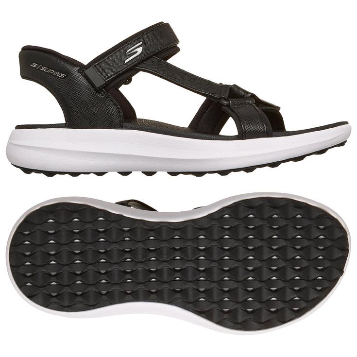 Skechers Schuhe ohne Spikes Slip Ins Golf W's Black White Präsentation