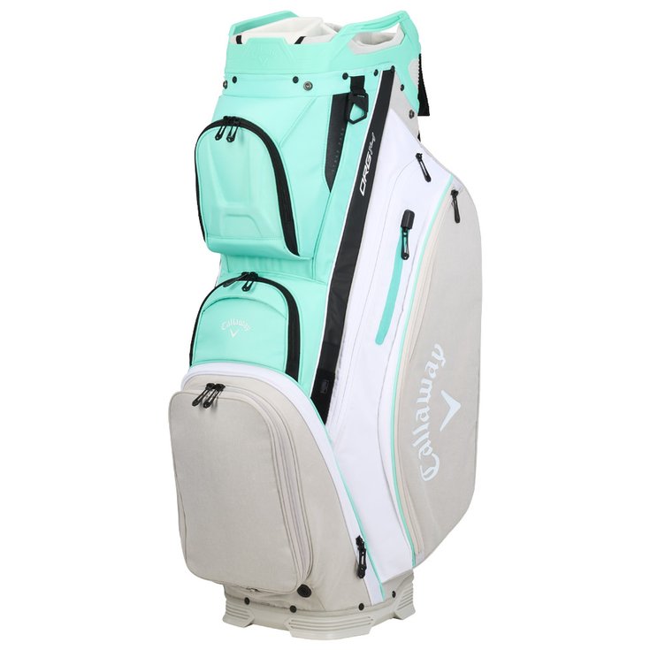 Cartbag Komplettsatz Callaway Golf Org 14 Cart Aqua White Silver Sommer 2024 Monsieurgolf