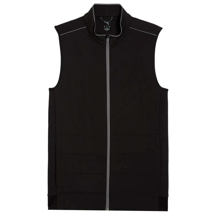Puma Golf Jacke Cloudspun Fleece Hybrid Vest Black Präsentation