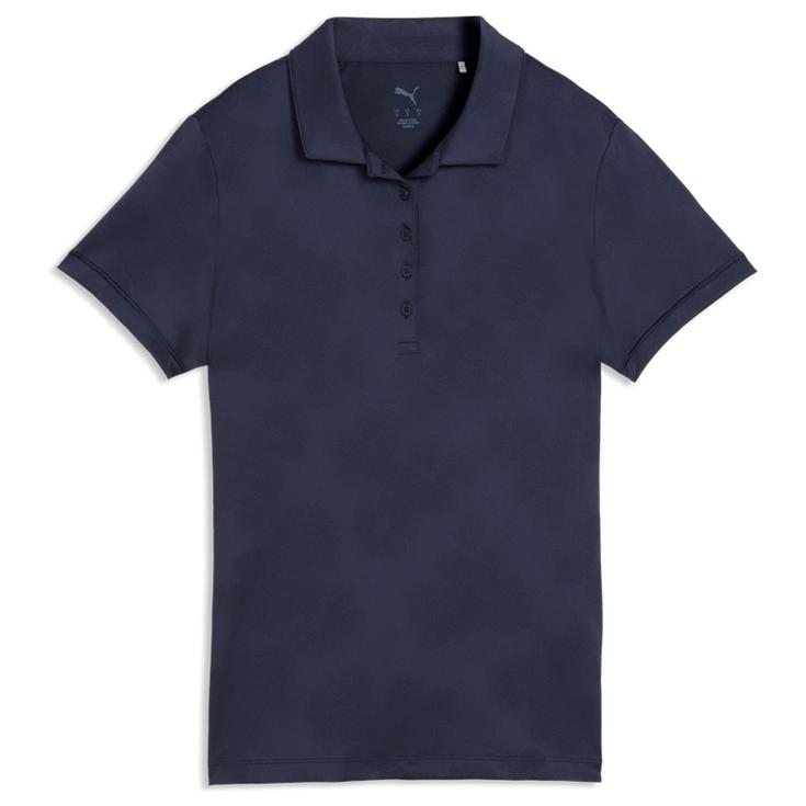 Puma Golf W's Floral Lace Jacquard SS Deep Navy 