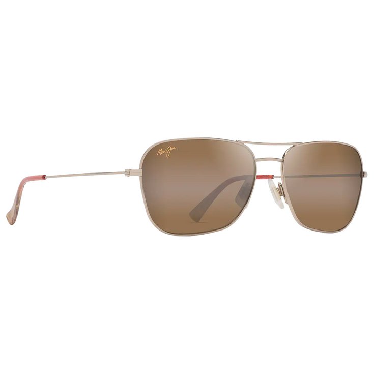 Maui Jim Sonnenbrille Naauao Doré Clair Brillant Rouge Marron Bronze HCL MauiPure Präsentation