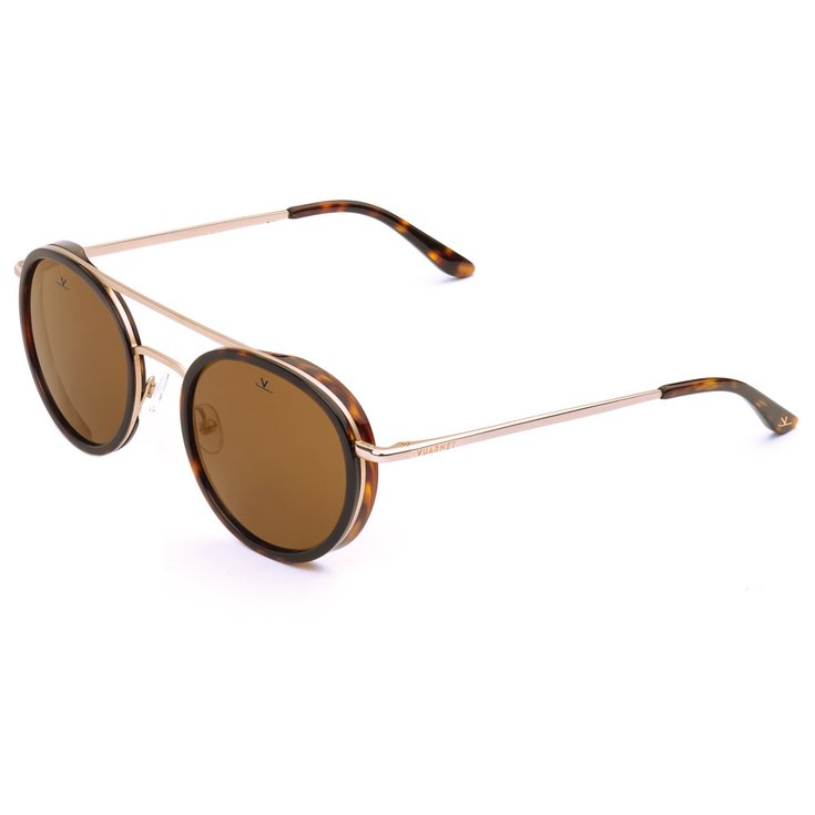 Vuarnet Lunettes de soleil Edge Round Ecaille Brown Polar Présentation