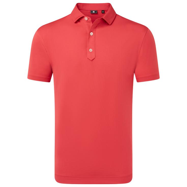 Footjoy Polohemde Lisle Solid Nantucket Red Präsentation