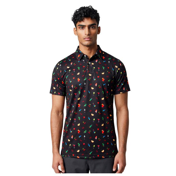 Chiberta Polo Cocktail Noir Rouge Présentation