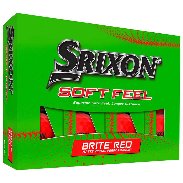 Srixon Balles neuves Soft Feel 13 Brite Red Présentation