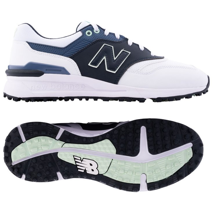 New Balance Chaussures sans spikes 997 SL White Navy Présentation