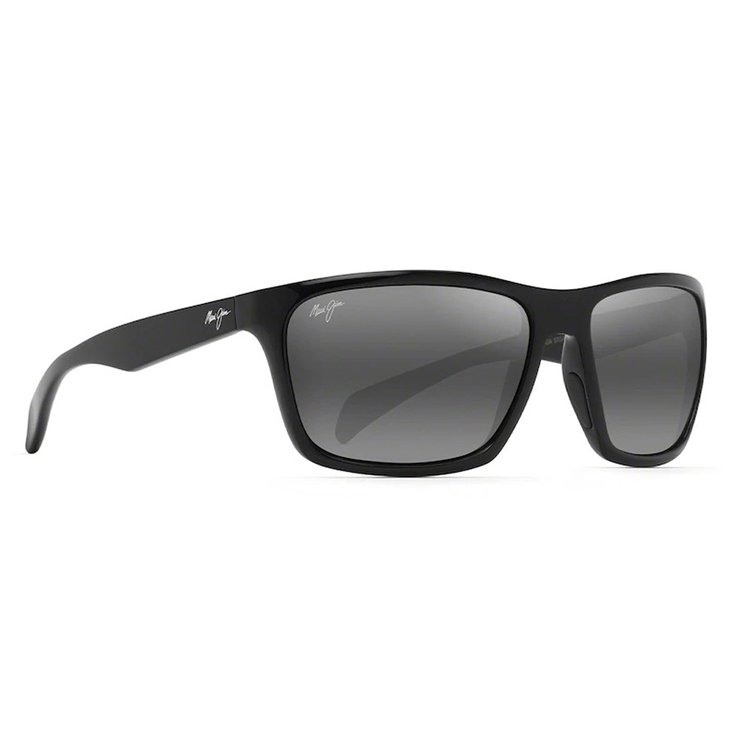 Maui Jim Sonnenbrille Makoa Gloss Black Grey Mineral Superthin Bi-gradient Grey Präsentation