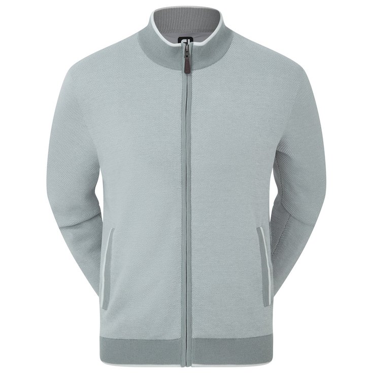 Footjoy Full-Zip Lined Pullover Grey 