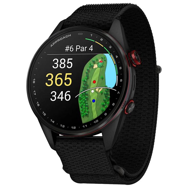 Garmin GPS-Uhren Approach S72 47mm Carbon Grey DLC Rouge Präsentation