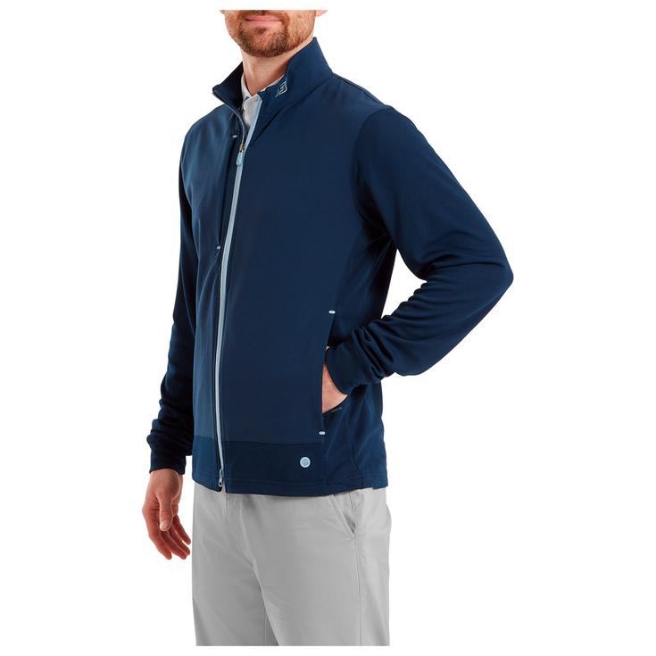 Footjoy Veste Tempo Hybrid Full-Zip Navy Présentation