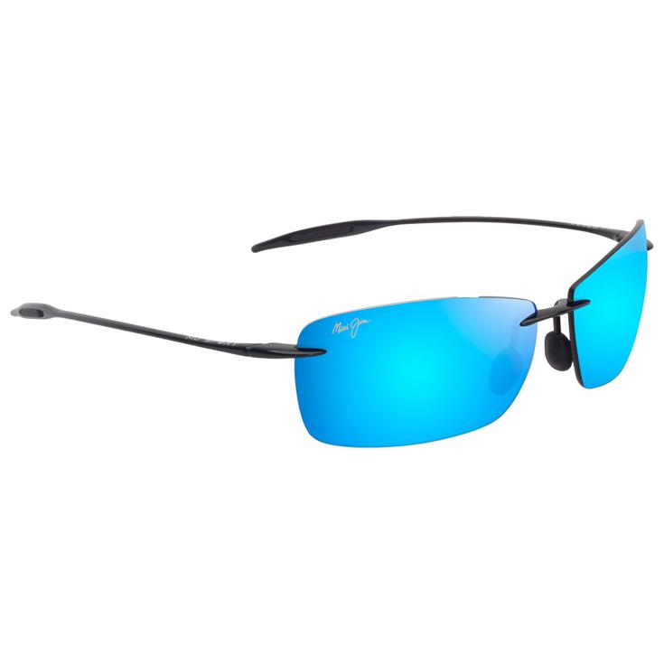 Maui Jim Lunettes de soleil Lighthouse Shiny Black Blue Hawaii MauiPure Présentation