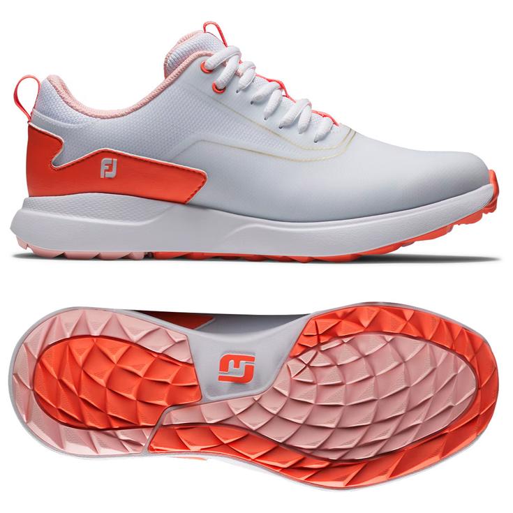 Footjoy Chaussures sans spikes Performa Women White White Coral Présentation