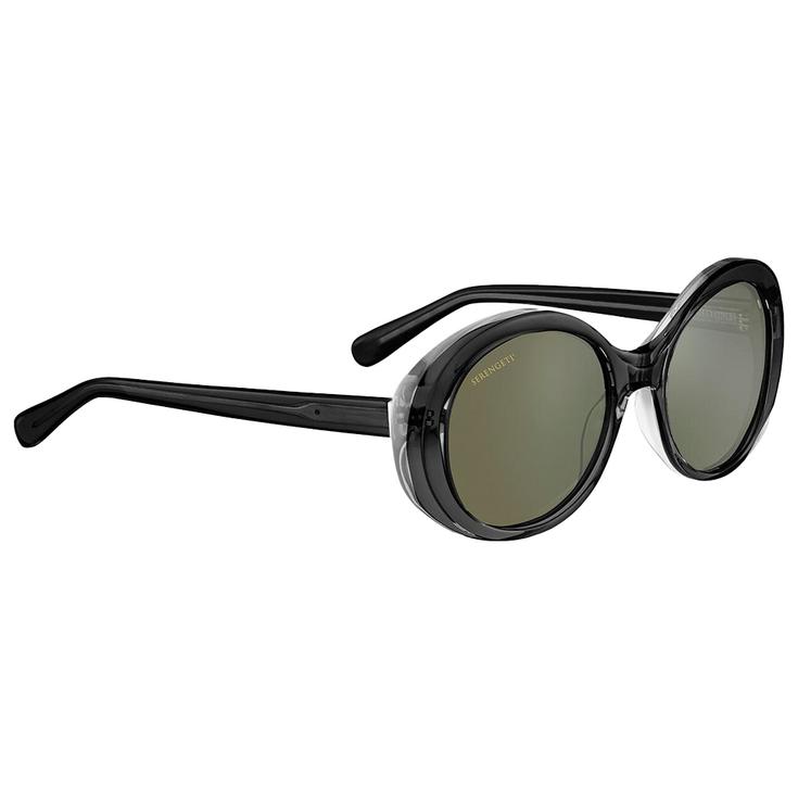 Serengeti Lunettes de soleil Bacall Shiny Black Transparent Layer Polarized 555nm Présentation