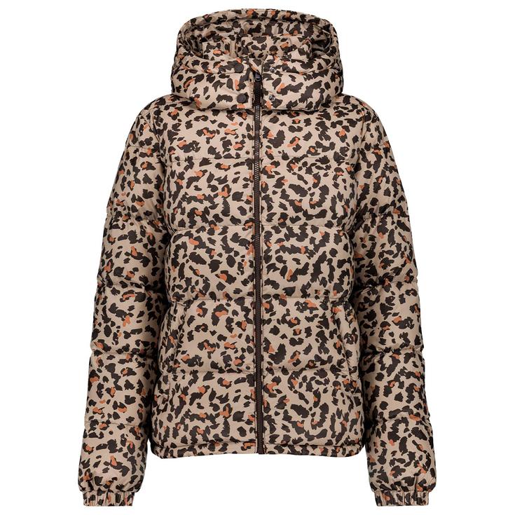 Jott Daunenjacke Prague Print Beige Leopard Präsentation