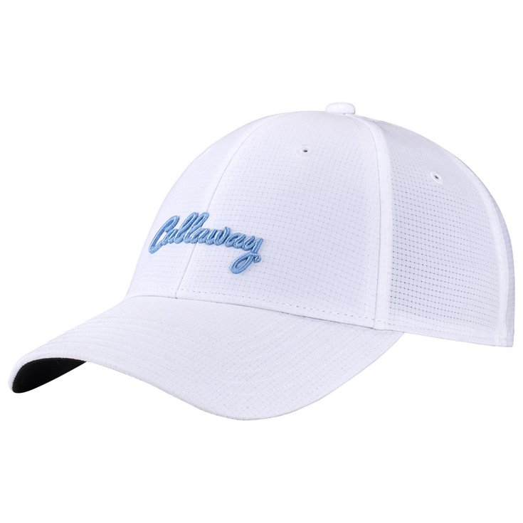 Callaway Golf Cap Women Stitch Magnet White Blue Sky Präsentation