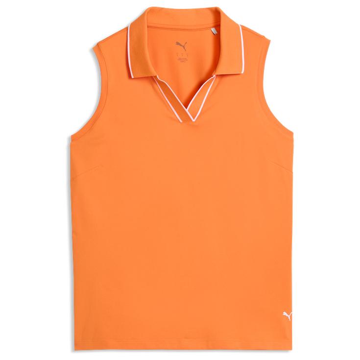 Puma Golf Polohemde W Cloudspun Ess SL Polo Melon Glow Präsentation