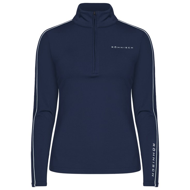 Rohnisch Pullover Amie Brushed Midlayer Navy Präsentation