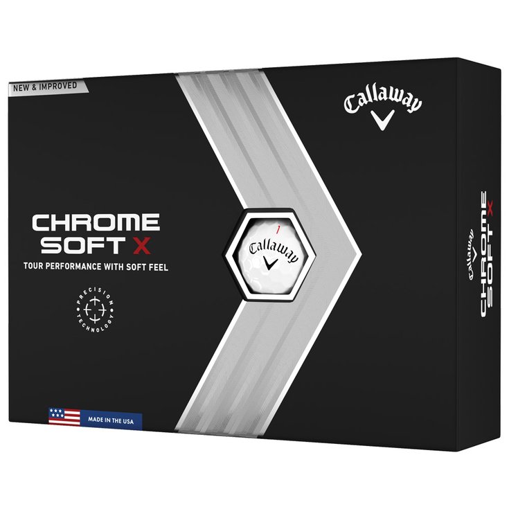 Callaway Golf Balles neuves Chrome Soft X White Présentation