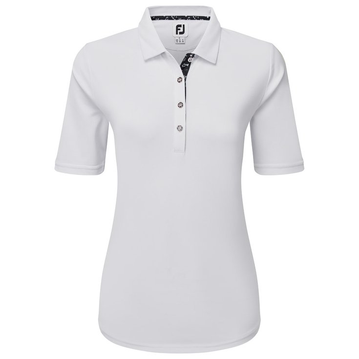 Footjoy Solid Pique W White 
