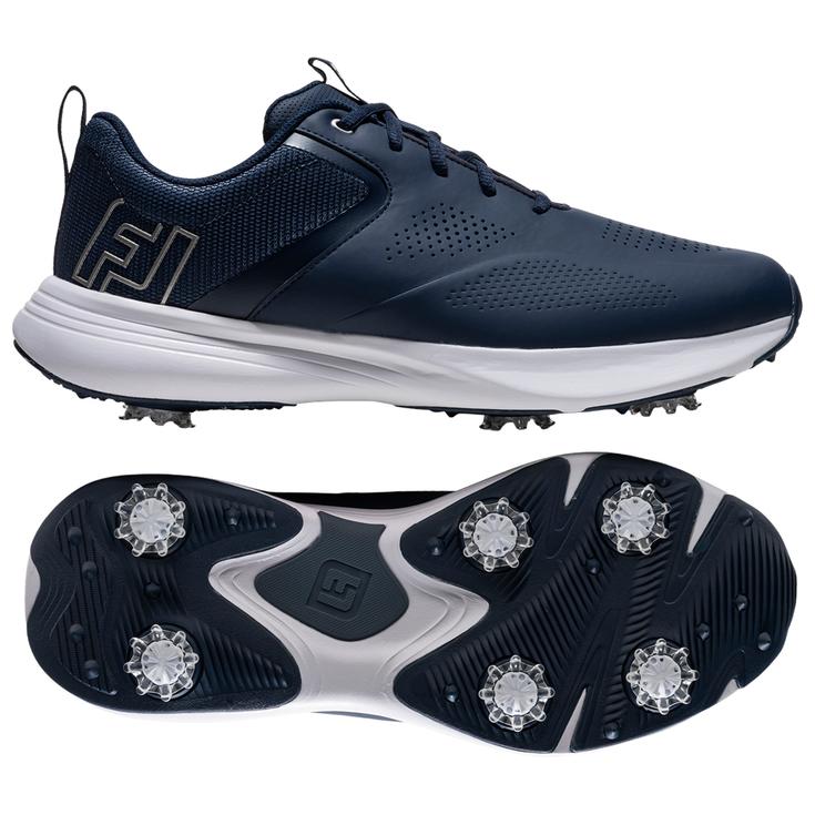 Footjoy Schuhe mit Spikes Qualifier Pageant Blue Blue Silver Präsentation