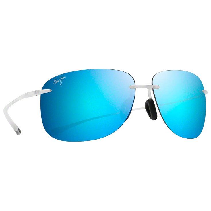 Maui Jim Sonnenbrille Hikina Matte Crystal Grey Maui Pure Lt Blue Hawaï Präsentation