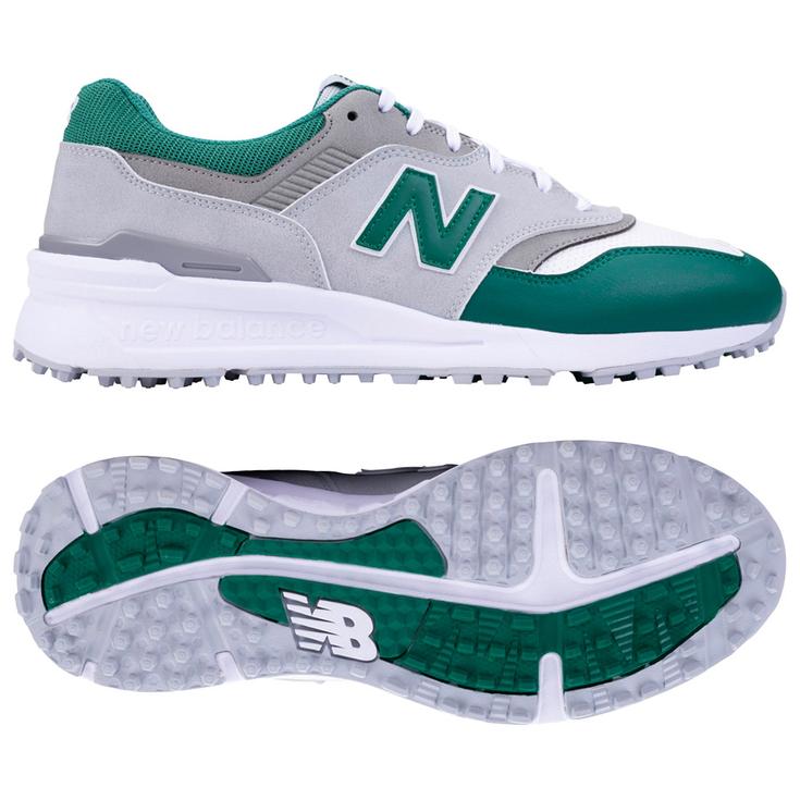 New Balance Schuhe ohne Spikes 997 SL Grey Green Präsentation
