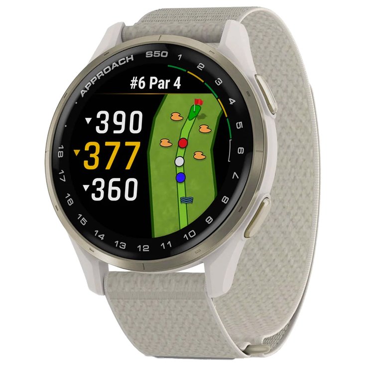 Garmin GPS-Uhren Approach S50 Cream Gold Präsentation