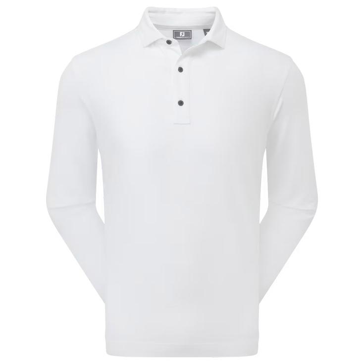 Footjoy Polohemde Thermoseries Long Sleeves White Präsentation