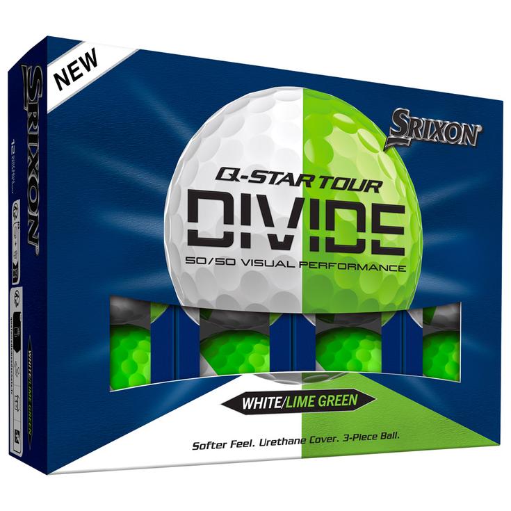 Srixon Balles neuves Q-Star Tour Divide White Lime Présentation