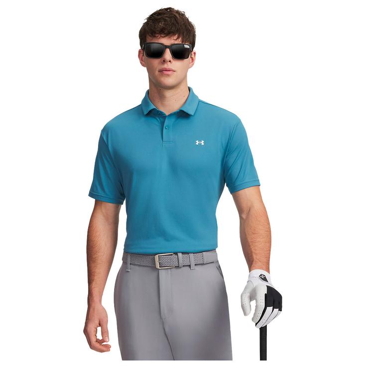 Under Armour Polohemde T2G Pique Boundless Blue White Präsentation