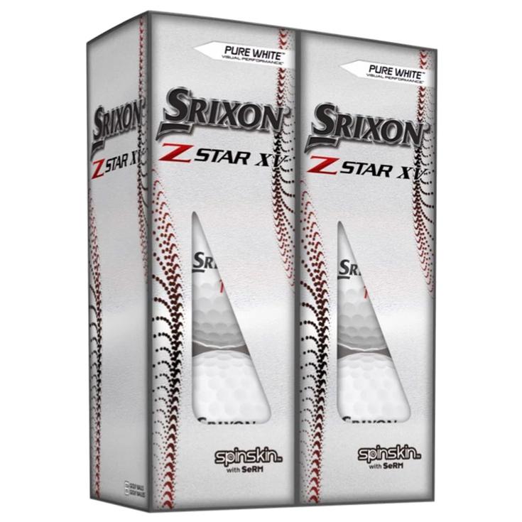 Srixon Neue Golfbälle Z-Star XV Performance Pack 6 Balles White Präsentation
