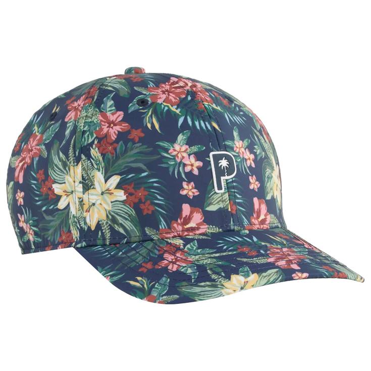 Puma Golf Cap Puma X Ptc Floral Tech Cap Deep Navy Red Fire Präsentation