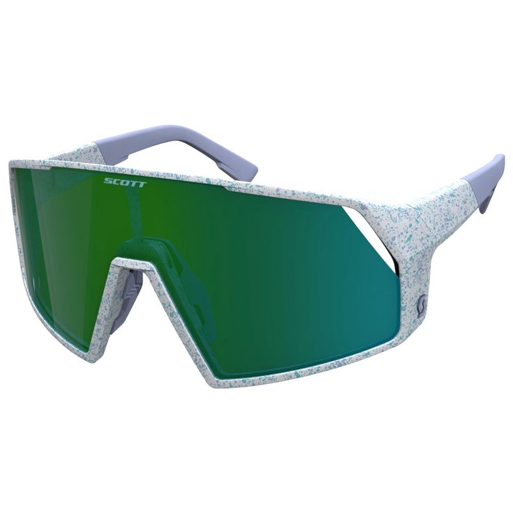 Scott Sonnenbrille Pro Shield Terrazzo White Green Chrome Präsentation