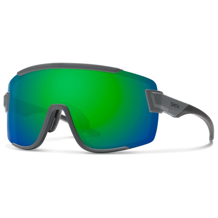 Smith Sonnenbrille Wildcat Matte Cement Chromapop Green Mirror Präsentation