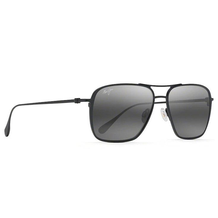 Maui Jim Sonnenbrille Beaches Matte black Grey Maui Brilliant Bi-Gradient GreyM Präsentation