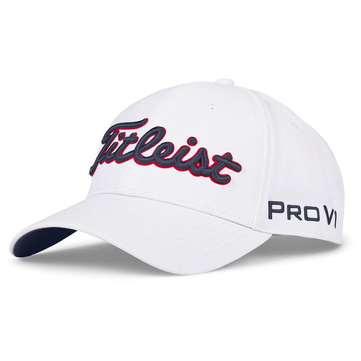 Titleist Cap Tour Performance White Navy Red Präsentation