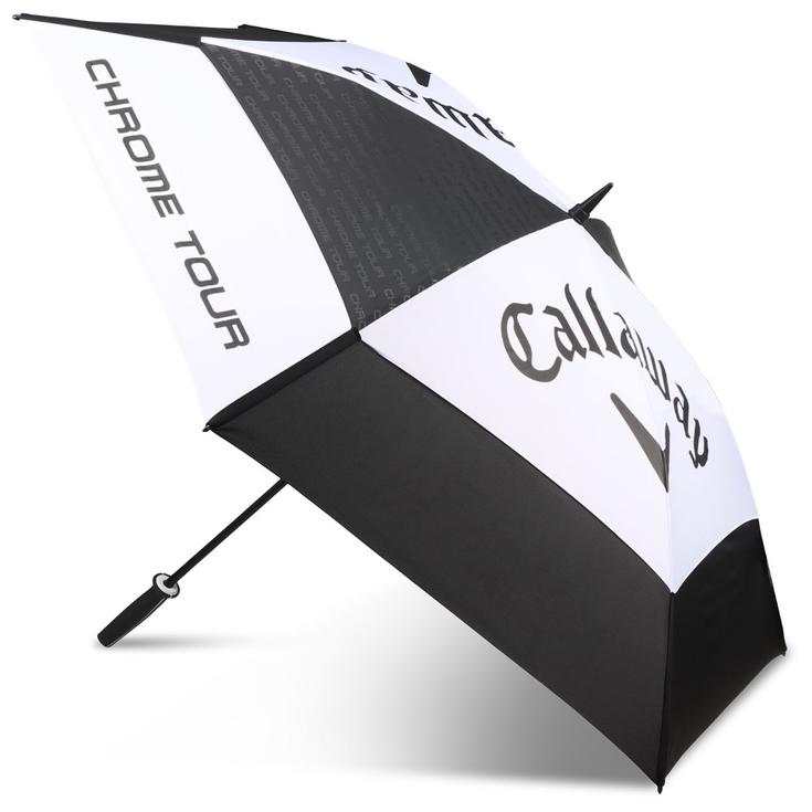 Callaway Golf Regenschirm Tour Authentic 68 Double Canopy Black White Präsentation