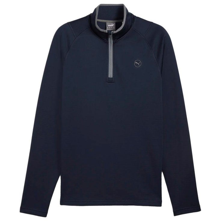 Puma Golf Waffle Fleece 1/4 Zip Deep Navy Präsentation