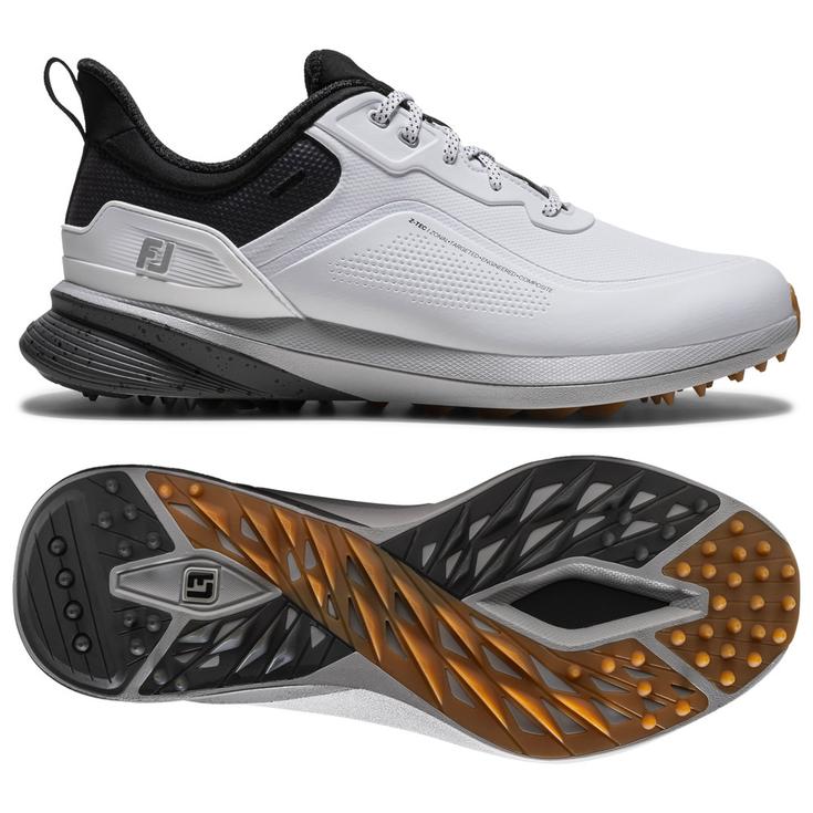 Footjoy Schuhe ohne Spikes Pro SL White Black Gum Präsentation