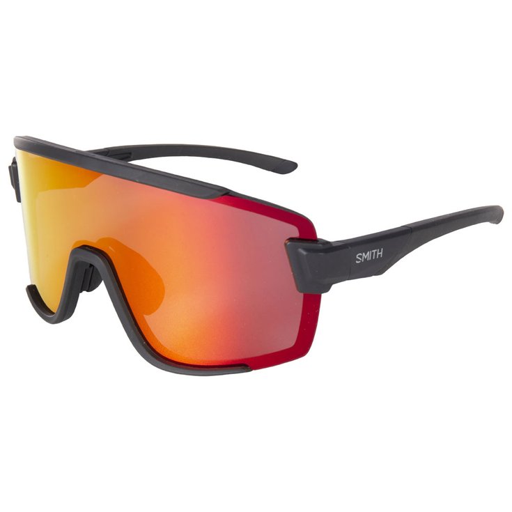 Smith Sonnenbrille Wildcat Matte Black Chromapop Red Mirror Präsentation