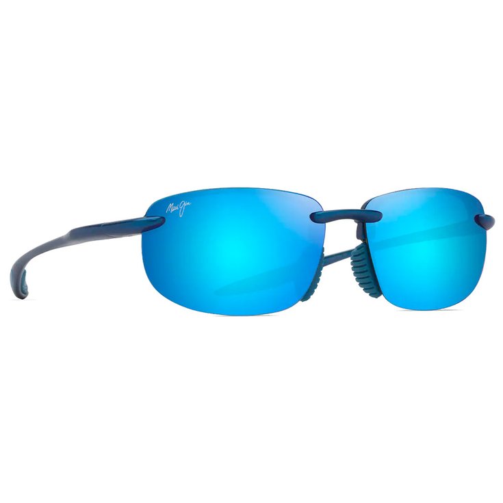 Maui Jim Sonnenbrille Hookipa Ultra Asian Fit Metal Matte Blue Blue Hawaii MauiUltra Präsentation