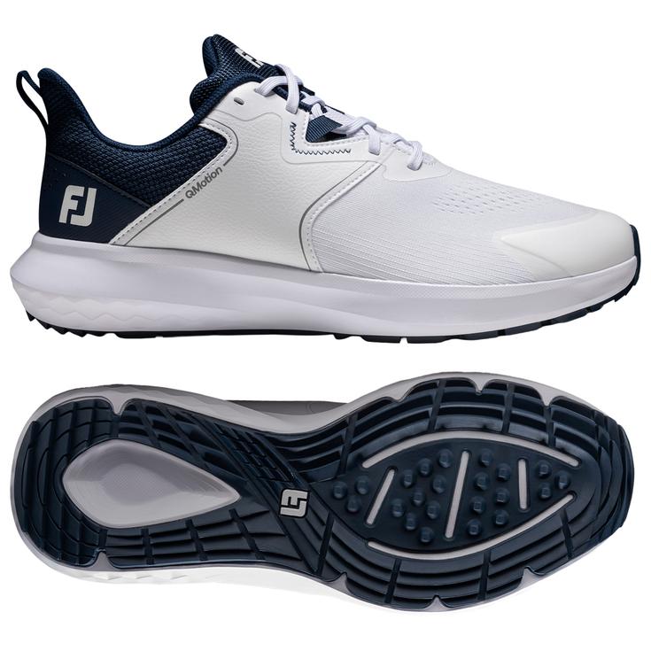 Footjoy Chaussures sans spikes Qmotion White Blue Présentation