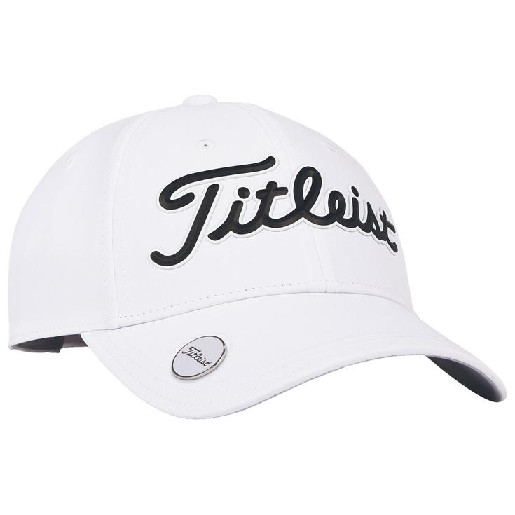 Titleist Cap Players Performance Ball Marker White Black Präsentation