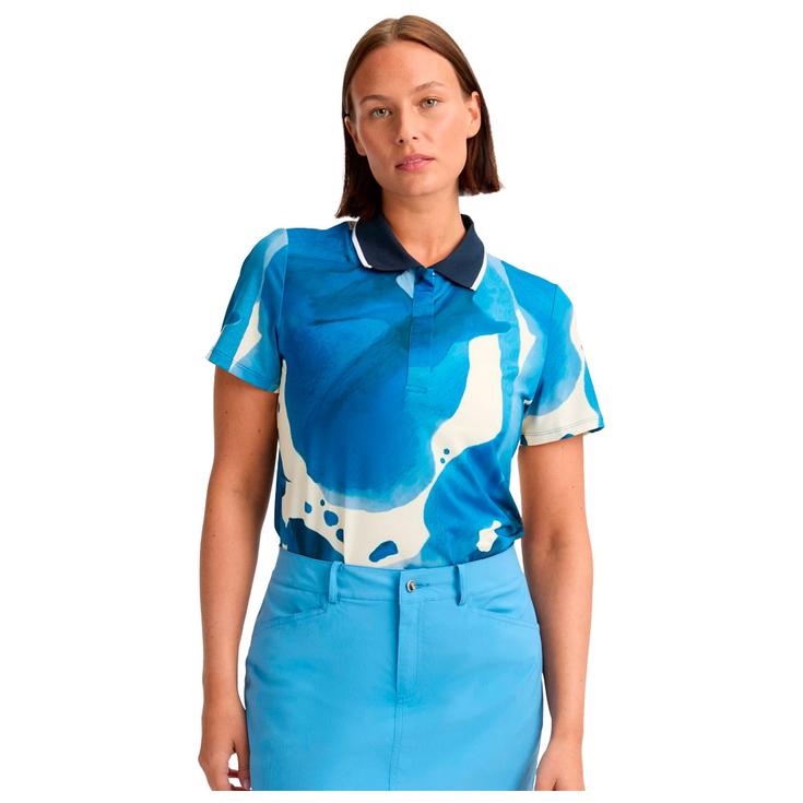 Rohnisch Polohemde Deni Blue Aquarelle Präsentation