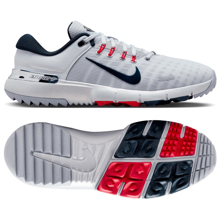 Nike Nike Free Golf Pure Platinum Armory Navy Crimson 